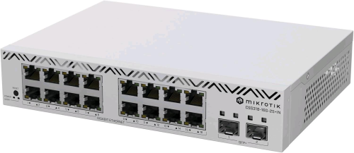 MIKROTIK CSS318-16G-2S+IN CLOUD SMART SWITCH 16 PORTE Gigabit Ethernet (10/100/1000 + 2P UPLINK SFP+ MONTABILE A RACK